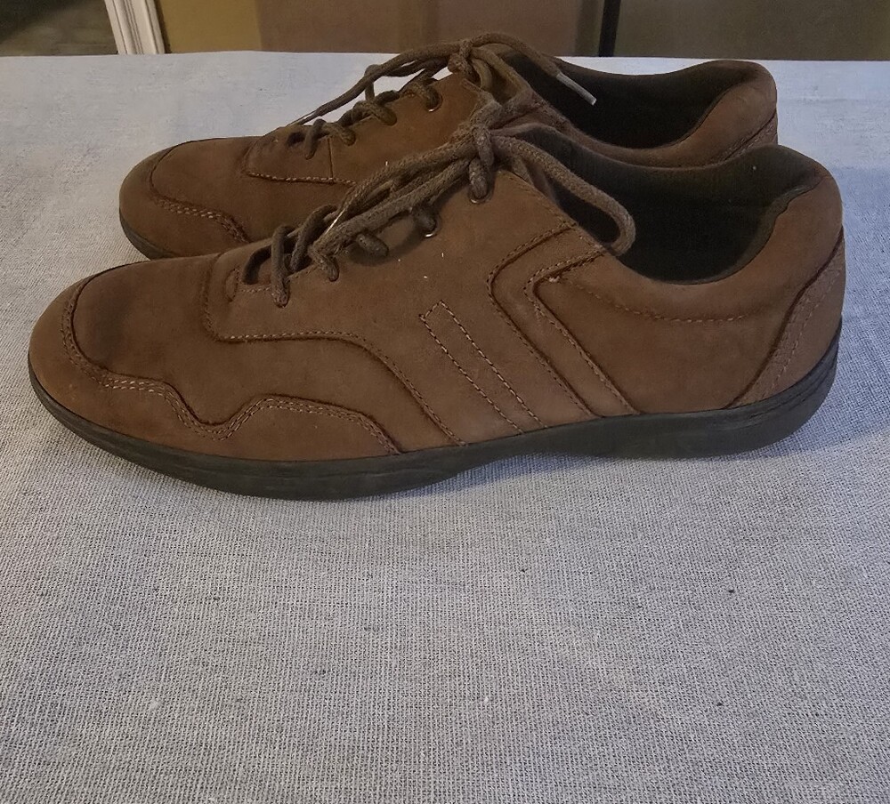 True Spirit By Easy Spirit Brown Suede Lace-Up Sneakers